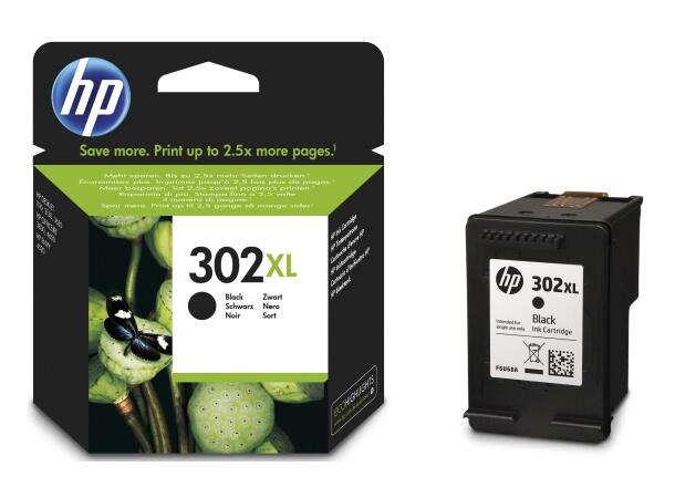 Blekk HP F6U68AE serie 302XL sort 